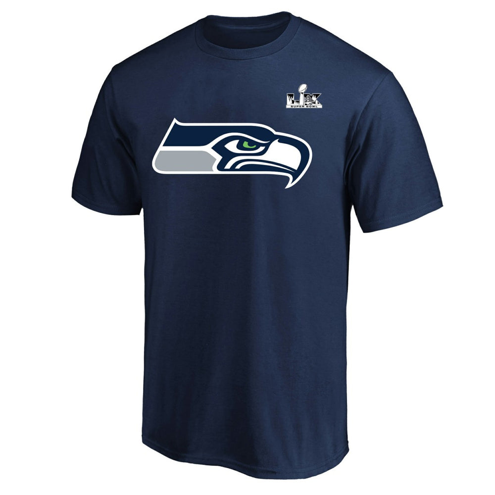 Jaxon Smith-Njigba Seattle Seahawks Super Bowl LX Patch Big & Tall Name & Number T-Shirt College Navy