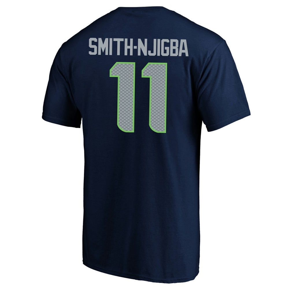 Jaxon Smith-Njigba Seattle Seahawks Super Bowl LX Patch Big & Tall Name & Number T-Shirt College Navy
