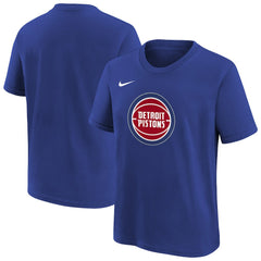 Detroit Pistons Youth Team Essential Logo T-Shirt Blue