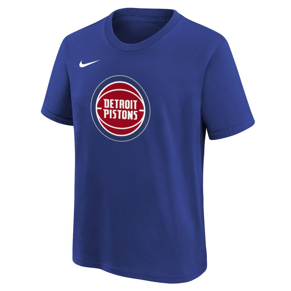 Detroit Pistons Youth Team Essential Logo T-Shirt Blue