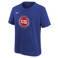 Detroit Pistons Youth Team Essential Logo T-Shirt Blue