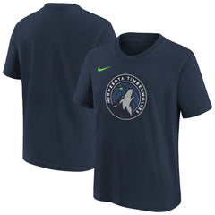 Minnesota Timberwolves Youth Team Essential Logo T-Shirt Navy