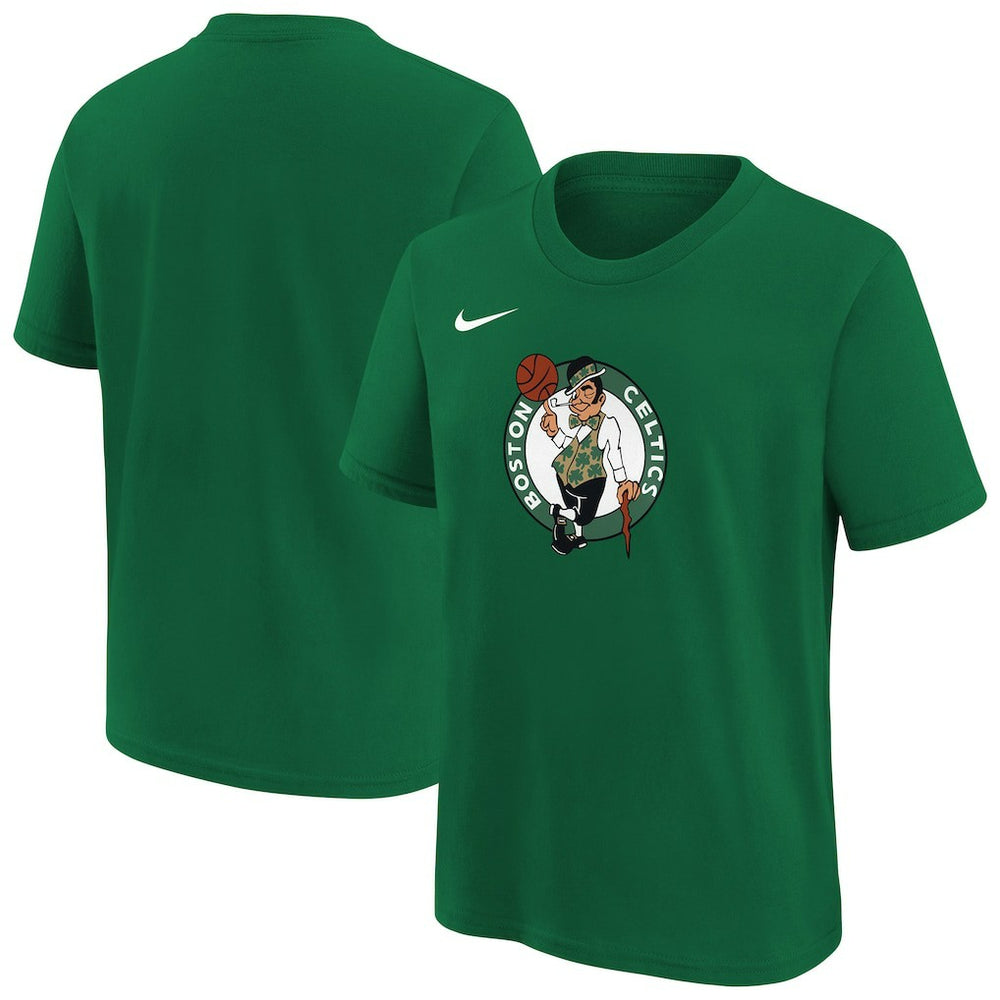 Boston Celtics Youth Team Essential Logo T-Shirt Kelly Green