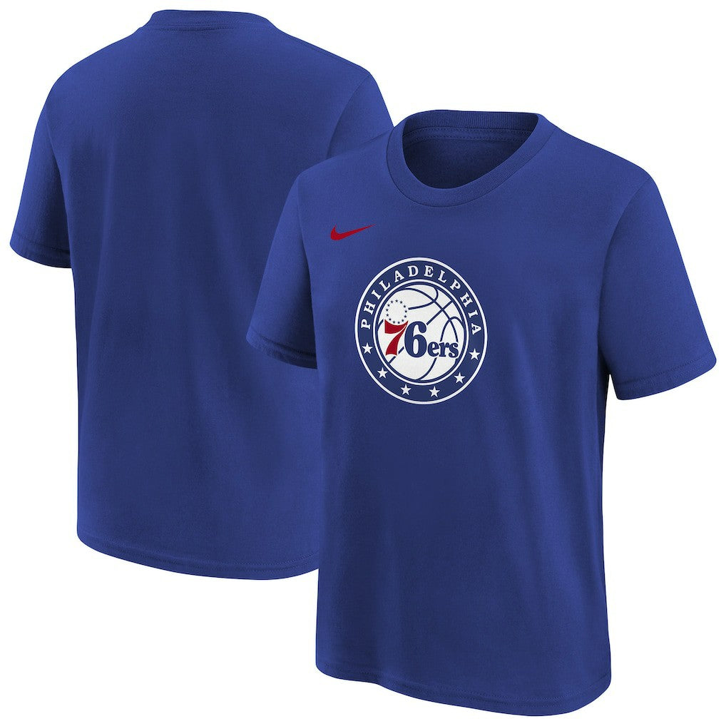 Philadelphia 76ers Youth Team Essential Logo T-Shirt Royal