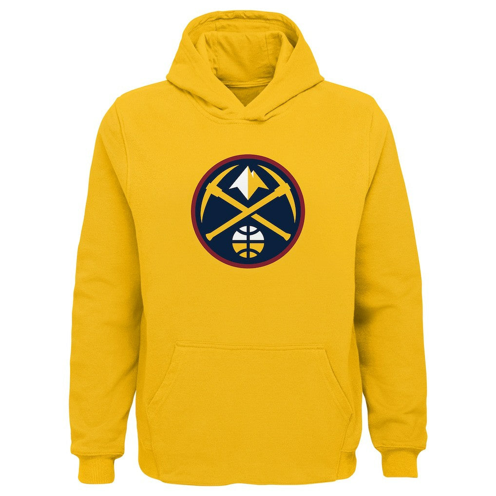 Denver Nuggets Outerstuff Youth Primary Logo Pullover Hoodie Gold