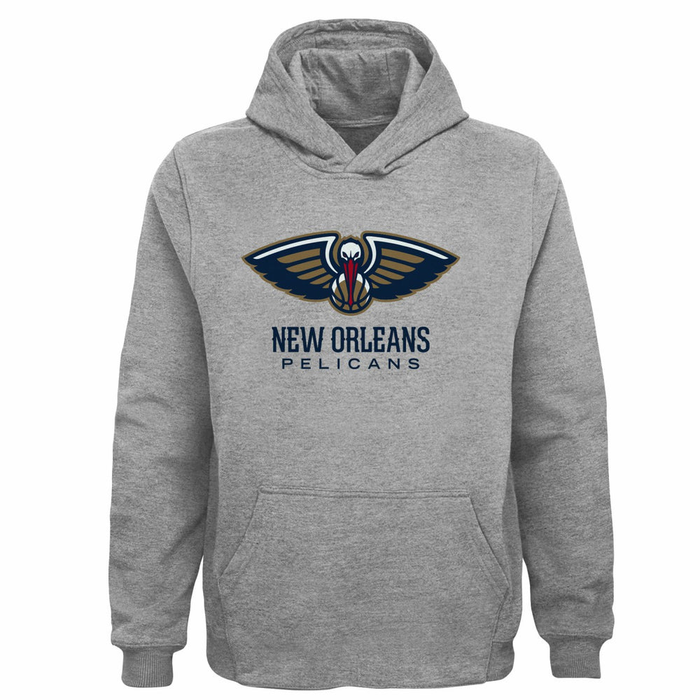 New Orleans Pelicans Outerstuff Youth Primary Logo Pullover Hoodie Gray