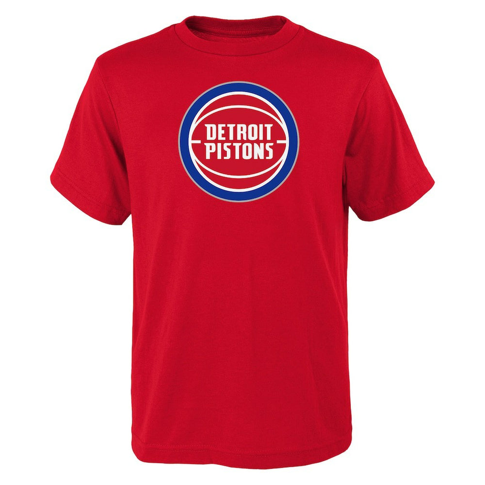 Detroit Pistons Outerstuff Youth Primary Logo T-Shirt Red