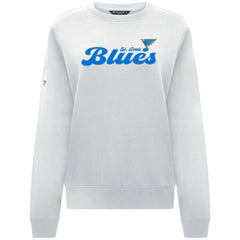 NHL St. Louis Blues Levelwear Women's Yvette Big Script Tri-Blend Sweatshirt - White