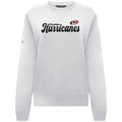 NHL Carolina Hurricanes Levelwear Women's Yvette Big Script Tri-Blend Sweatshirt - White
