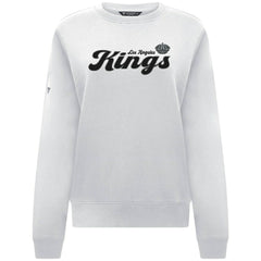 NHL Los Angeles Kings Levelwear Women's Yvette Big Script Tri-Blend Sweatshirt - White