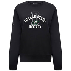NHL Dallas Stars Levelwear Women's Yvette Limelight Big Letter Sweatshirt - Black