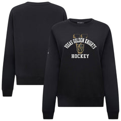 NHL Vegas Golden Knights Levelwear Women's Yvette Limelight Big Letter Sweatshirt - Black