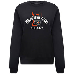NHL Philadelphia Flyers Levelwear Women's Yvette Limelight Big Letter Sweatshirt - Black