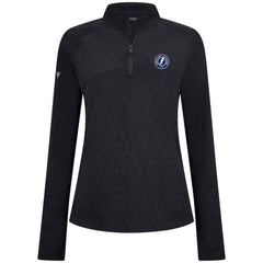 NHL Tampa Bay Lightning Levelwear Women's Spike Raglan Quarter-Zip Top - Black