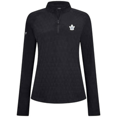 NHL Toronto Maple Leafs Levelwear Women's Spike Raglan Quarter-Zip Top - Black