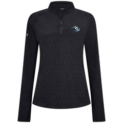 NHL Utah Mammoth Levelwear Women's Spike Raglan Quarter-Zip Top - Black