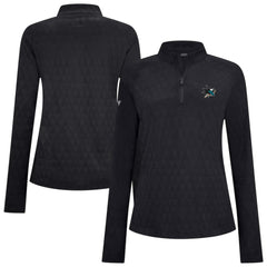 NHL San Jose Sharks Levelwear Women's Spike Raglan Quarter-Zip Top - Black