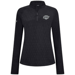 NHL Los Angeles Kings Levelwear Women's Spike Raglan Quarter-Zip Top - Black