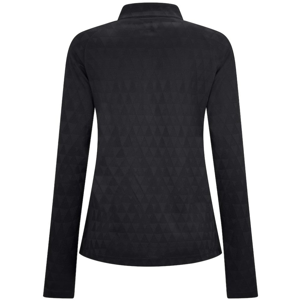 NHL Colorado Avalanche Levelwear Women's Spike Raglan Quarter-Zip Top - Black
