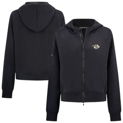 NHL Nashville Predators Levelwear Women's Judd Raglan Full-Zip Hoodie - Black