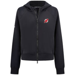 NHL New Jersey Devils Levelwear Women's Judd Raglan Full-Zip Hoodie - Black