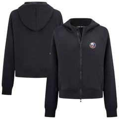 NHL New York Islanders Levelwear Women's Judd Raglan Full-Zip Hoodie - Black