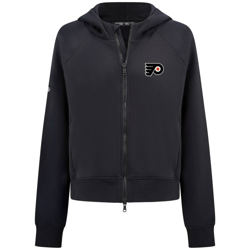 NHL Philadelphia Flyers Levelwear Women's Judd Raglan Full-Zip Hoodie - Black