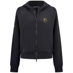 NHL Vegas Golden Knights Levelwear Women's Judd Raglan Full-Zip Hoodie - Black