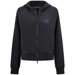 NHL Vancouver Canucks Levelwear Women's Judd Raglan Full-Zip Hoodie - Black
