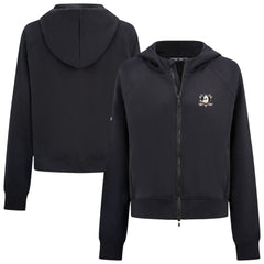 NHL Anaheim Ducks Levelwear Women's Judd Raglan Full-Zip Hoodie - Black