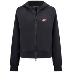 NHL Detroit Red Wings Levelwear Women's Judd Raglan Full-Zip Hoodie - Black