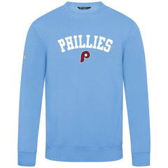 Philadelphia Phillies Levelwear Zane Felt Arch Pullover Sweatshirt - Light Blue Pullover