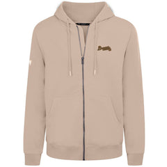 Atlanta Braves Levelwear Podium Full-Zip Hoodie - Khaki Hoodies
