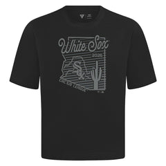 Chicago White Sox Levelwear Sunrise Luxe Signature Knit T-Shirt - Black T-shirts