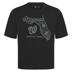 Washington Nationals Levelwear Sunrise Luxe Signature Knit T-Shirt - Black T-shirts
