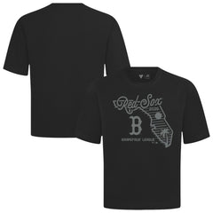 Boston Red Sox Levelwear Sunrise Luxe Signature Knit T-Shirt - Black T-shirts