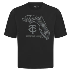 Minnesota Twins Levelwear Sunrise Luxe Signature Knit T-Shirt - Black T-shirts