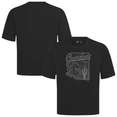 Cleveland Guardians Levelwear Sunrise Luxe Signature Knit T-Shirt - Black T-shirts