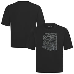 Los Angeles Angels Levelwear Sunrise Luxe Signature Knit T-Shirt - Black T-shirts