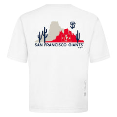 San Francisco Giants Levelwear Panoramic Luxe Signature Knit T-Shirt - White T-shirts