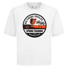 Baltimore Orioles Levelwear Spring Training Badge Luxe Signature Knit T-Shirt - White T-shirts