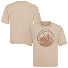 Chicago White Sox Levelwear Spring Training Badge Luxe Signature Knit T-Shirt - Khaki T-shirts