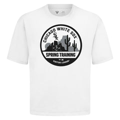 Chicago White Sox Levelwear Spring Training Badge Luxe Signature Knit T-Shirt - White T-shirts
