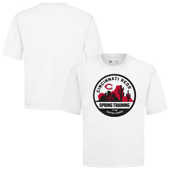 Cincinnati Reds Levelwear Spring Training Badge Luxe Signature Knit T-Shirt - White T-shirts