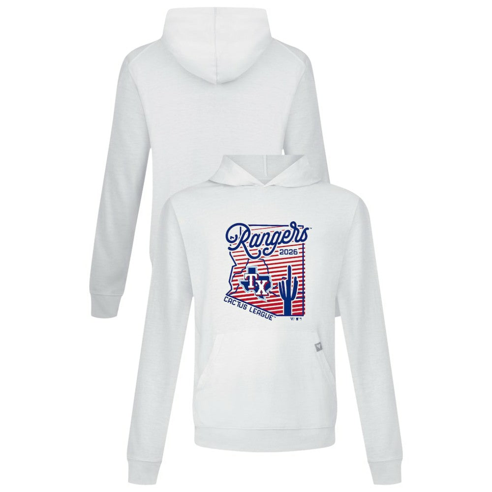 Texas Rangers Levelwear Sunrise Relay Hoodie - White Hoodies