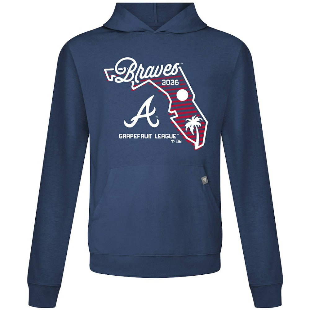 Atlanta Braves Levelwear Sunrise Relay Hoodie - Navy Hoodies