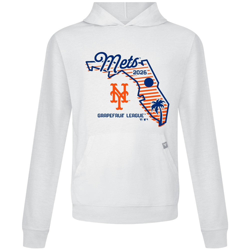 New York Mets Levelwear Sunrise Relay Hoodie - White Hoodies