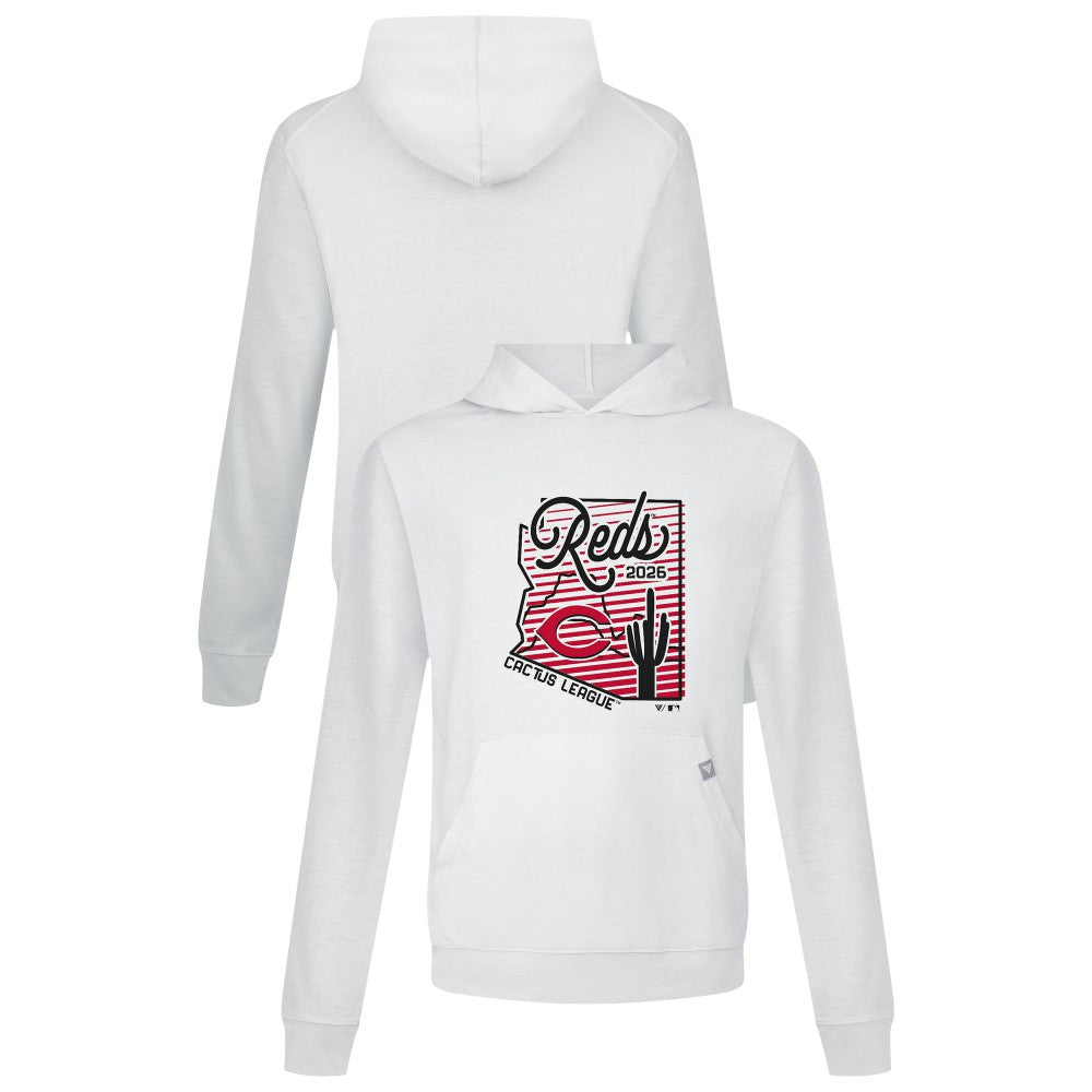 Cincinnati Reds Levelwear Sunrise Relay Hoodie - White Hoodies