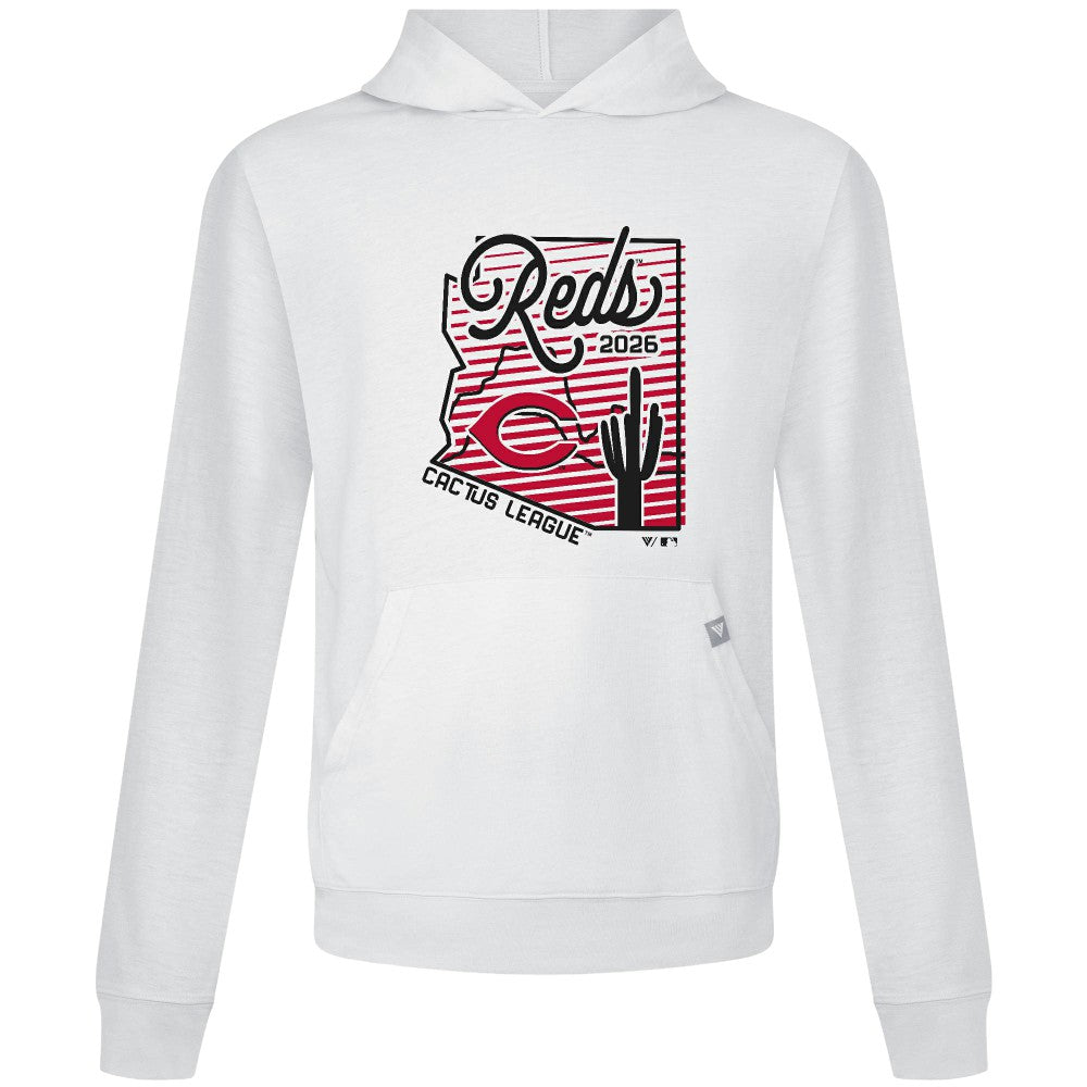 Cincinnati Reds Levelwear Sunrise Relay Hoodie - White Hoodies