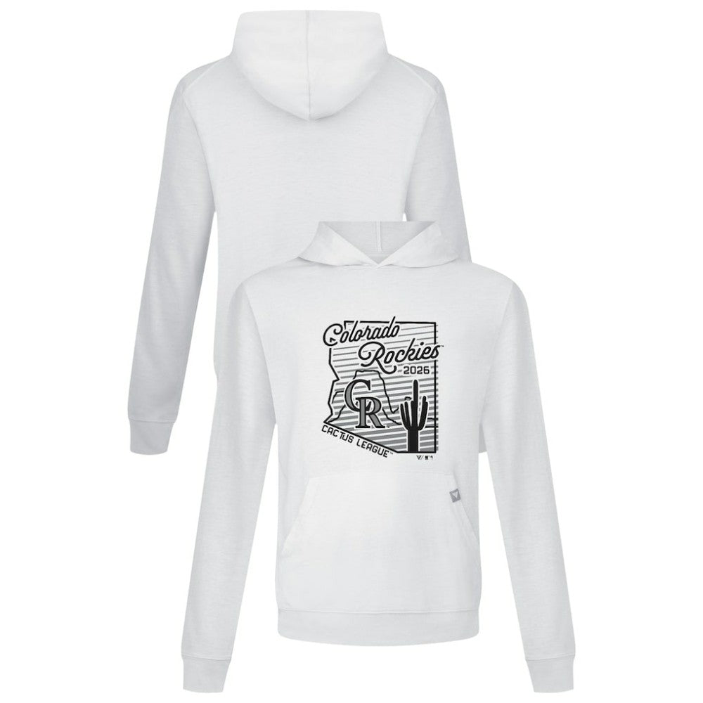 Colorado Rockies Levelwear Sunrise Relay Hoodie - White Hoodies